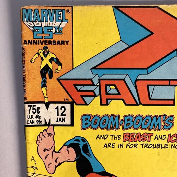 MARVEL COMICS X FACTOR #12 COMIC BOOK 1986 Boarded - Picture 4 of 8
